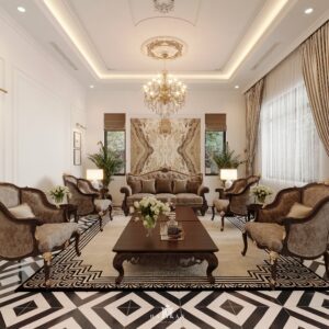 Thiết kế nội thất biệt thự tân cổ điển