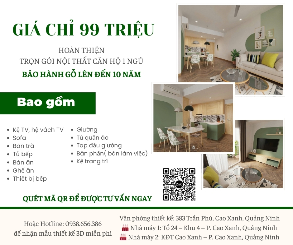 thiết kế nội thất chung cư nhỏ