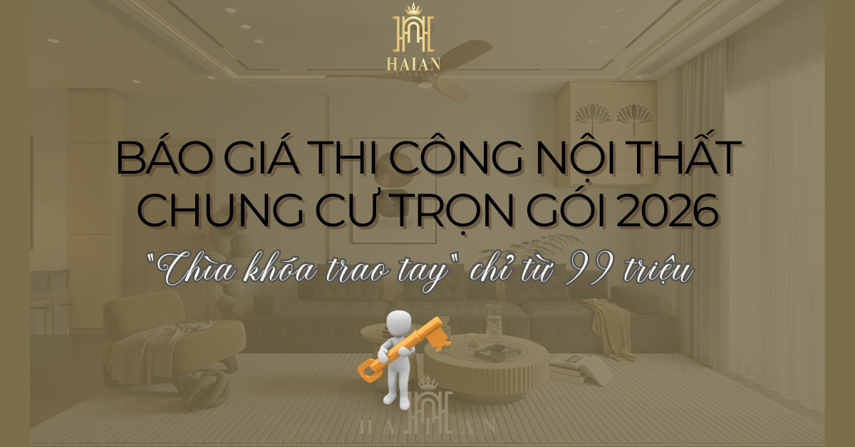 Báo giá thi công nội thất chung cư