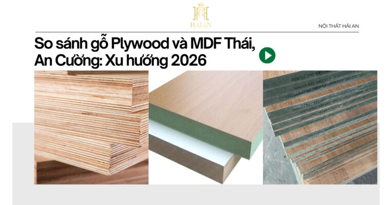 So sánh gỗ Plywood và MDF
